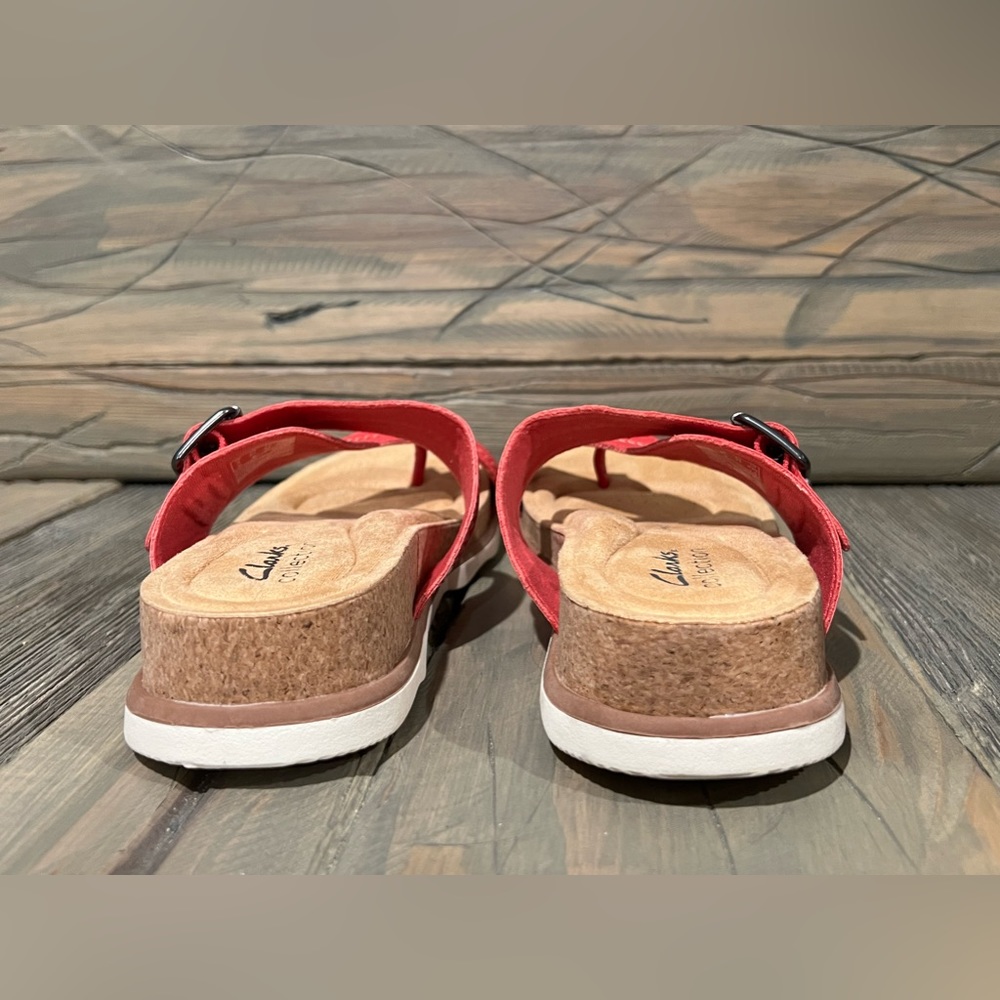 ‼️SOLD‼️200. Clark’s Brynn Madi Womens Buckle Slip On Slide Sandals NWT - Picture 5 of 9